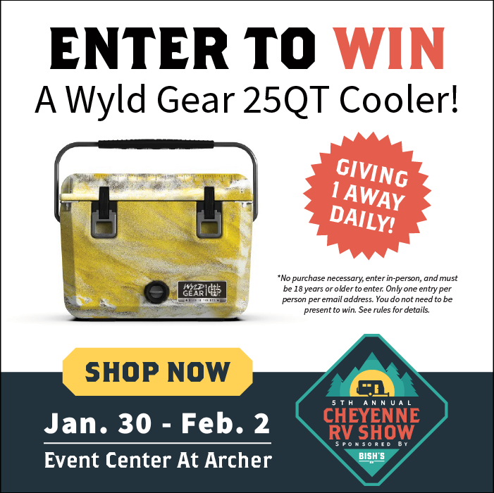 Cheyenne RV Show - Enter To Win A Wyld Gear 25QT Cooler